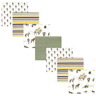 Hudson Baby Infant Boy Cotton Flannel Receiving Blankets Bundle, Desert Animals, One Size - Desert Animals - One Size