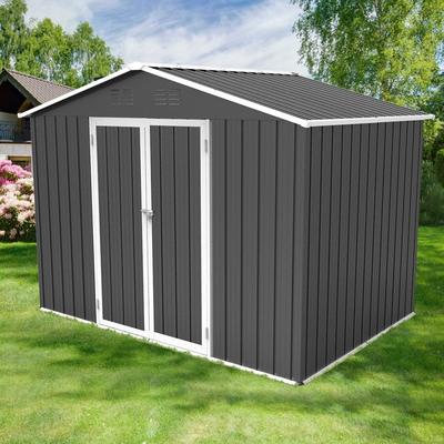 Metal garden sheds 6ftx8ft outdoor storage sheds - 70.90in. W X99.60in.DX75.60in. H