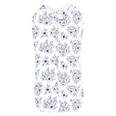 Hudson Baby Infant Girl Sleep Pod, Blue Toile, 0-2 Months - Blue Toile - 0-2 Months
