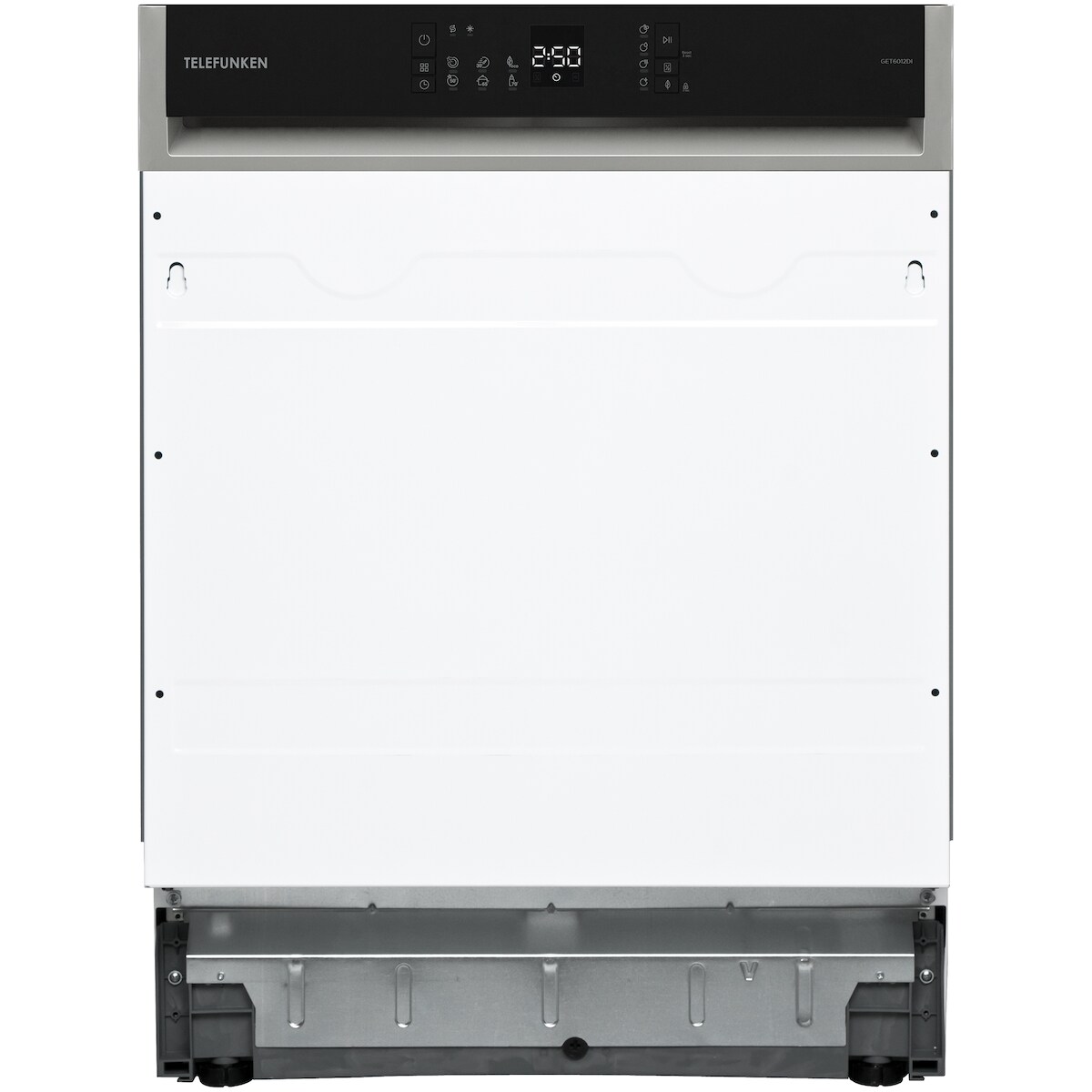 Telefunken Geschirrspüler 60 cm teilintegrierbar, Einbau Spülmaschine, 12 Maßgedecke, 6 Programme, AquaStop, GET6012DI Image