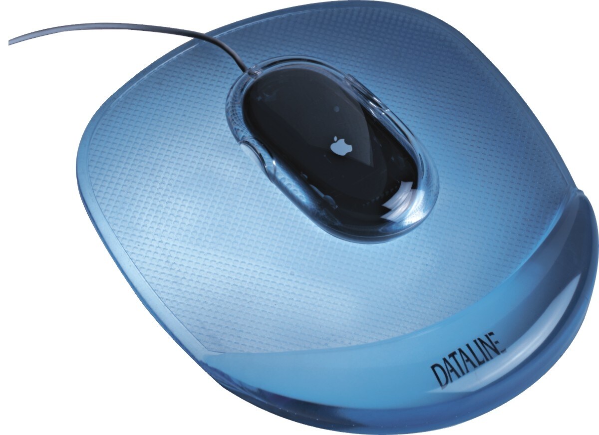 Esselte Mauspad Gel-Rest Crystal blau transparent Packung mit 10 Stück Image