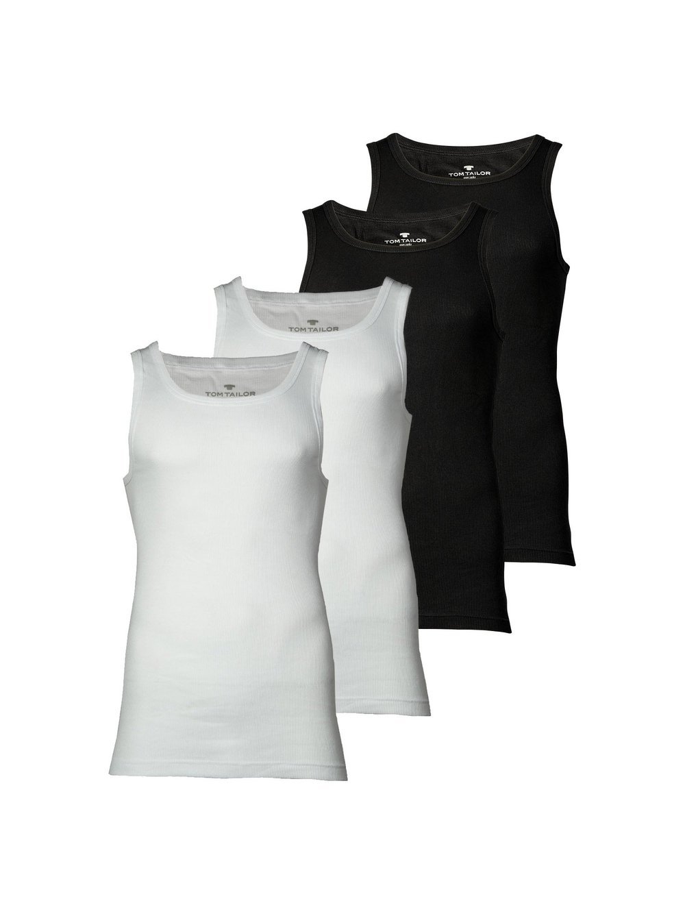 Tom Tailor Unterhemd 4er Pack Herren mehrfarbig, L Image