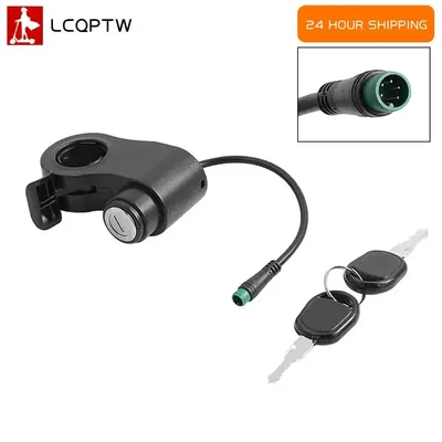 Electric Lock Throttle With Key 5pin for Kukirin G2 Max/G2 Pro Electric Scooter Speed Throttle Hall Accelerator Switch Lock Part