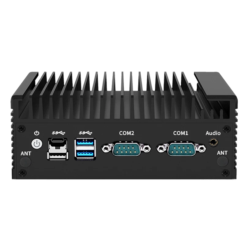 Solid Firewall Server 12th Gen Intel N100 N150 Fanless Mini PC 2xi226-V 2.5G 2*COM NVMe 1*DP 2*HD Efficient Cooling Computer Nuc