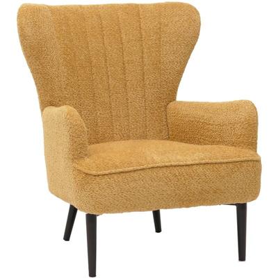 HHG - neuwertig] Lounge-Sessel 060, Cocktail-/Ohrensessel Polsterstuhl Retro Vintage Stoff Chenille Image