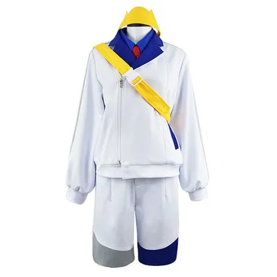 6 Stück Anime scharlachrot violett Kieran Cosplay Kostüm Trainer Outfit komplettes Set für Halloween Image