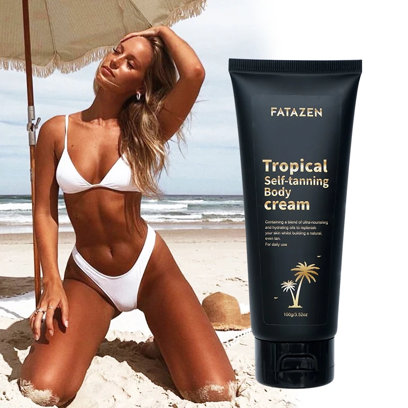 100 g/1 Stück Summer Skin Sunless Tanning Body Cream Body Bronzer & Allmähliche Sun-Kissed Glow Selbstbräunungslotion für alle Hauttypen Image