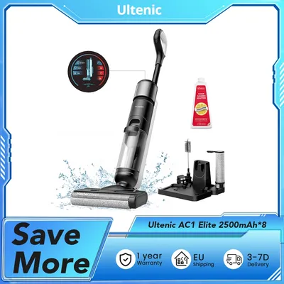 Ultenic ac1 elite schnur loses Vakuum und Mopp mit Selbst reinigung, 50min Laufzeit, intelligente Image