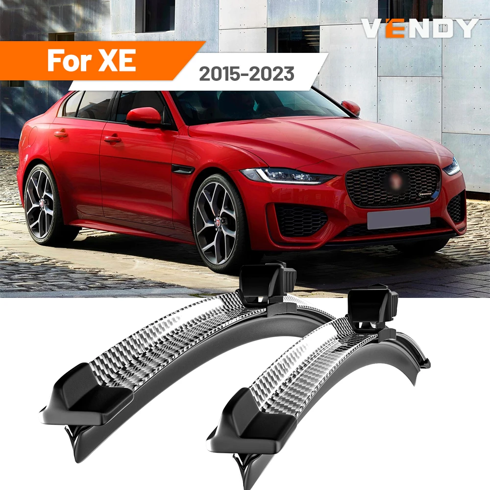For Jaguar XE X760 2015-2023 2016 2017 2018 2019 2020 2021 2pcs Front Windshield Wiper Blades Windscreen Wipers Carbon Fibre Image