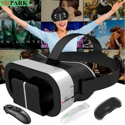 V5 virtuelle realität vr brille imax 3d hd video google karton vr headset helm für max 6.7 "telefon, Image