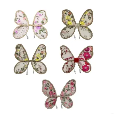Y88d bezaubernde Kinder Schmetterling Kostüm Flügel Weicher Spitzen Schmetterlingsflügel für Foto Image