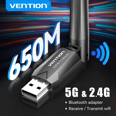 Vention WiFi Adapter AC650 WiFi5 5G & 2,4G USB WiFi Karte Dongle für PC Desktop Laptop Wifi Antenne USB Ethernet Netzwerk Karte neue