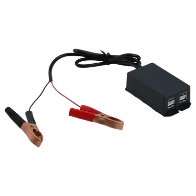 DC-zu-USB-Ladeadapter mit 4 Anschlüssen, entwickelt für Smartphones, Tablets, GPS-Einheiten, Image
