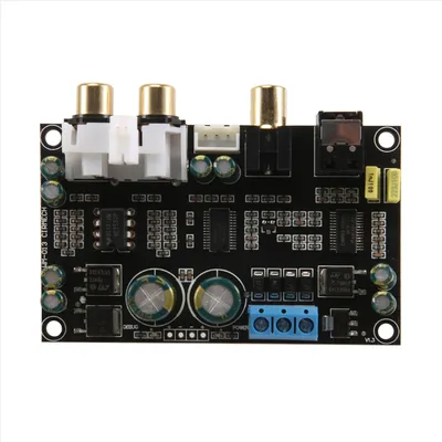 CS8416 CS4398 Digitale Schnittstelle Decoder Board 24Bit 192K SPDIF Koaxial Optische Faser Zu AUX Image