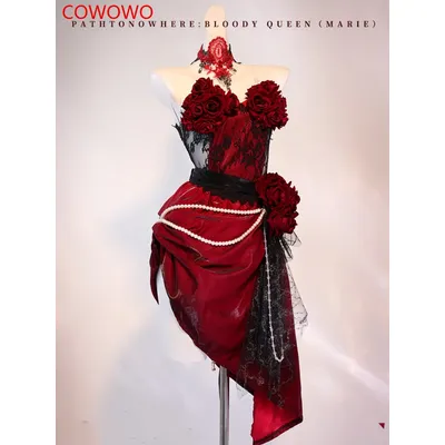 COWOWO Identität V Marie Blutige Königin Cosplay Kostüm Cos Spiel Anime Party Uniform Halloween Image