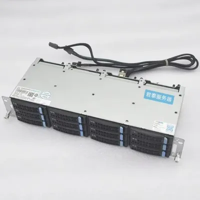 12 – Bay 3,5 Zoll 6 GB/12 GB Hot – austauschbarer SAS NAS-Festplattenkäfig – Schwarz für Qunhui CDN Image