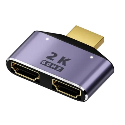 HDMI-kompatibel Splitter Adapter Kabel 1 in 2 Out HDM-kompatibel Stecker auf Dual Weibliche 1 zu 2 Image