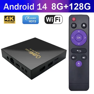 Q96 Max Android 14 Smart TV Box Allwinner H313 unterstützt 4G Wifi HD 4K 1080P 8GB 128GB Media Player 3D TV Box Set Top Box IPTV