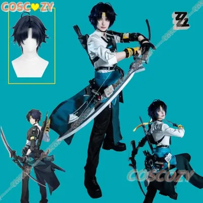 Asaba Harumasa Cosplay Kostüm Perücke Spiel Zenless Zone Zero Karneval Uniform Rollenspiel Kleidung Image