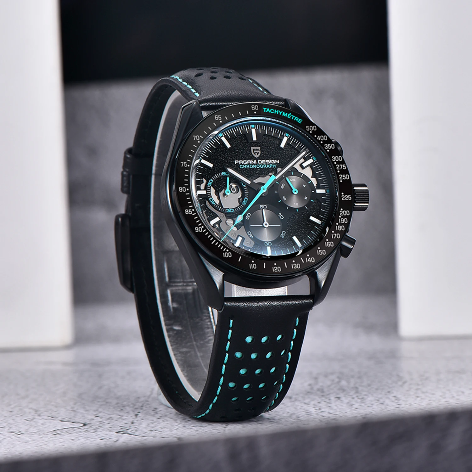 PAGANI DESIGN 2026 Neue V2 Dark Moon Herrenuhren Top Luxus Quarzuhr für Männer Sport Wasserdicht AR Saphirspiegel Geschenke Mann Image