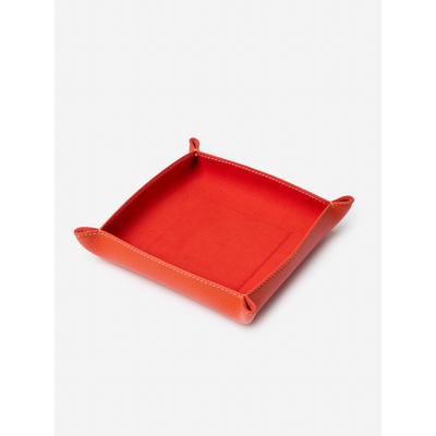 J.McLaughlin Men's Leather Trinket Tray Orange