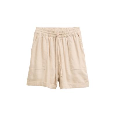 TOM TAILOR DENIM Damen Relaxed Shorts mit Leinenanteil, braun, Uni, Gr. S Image