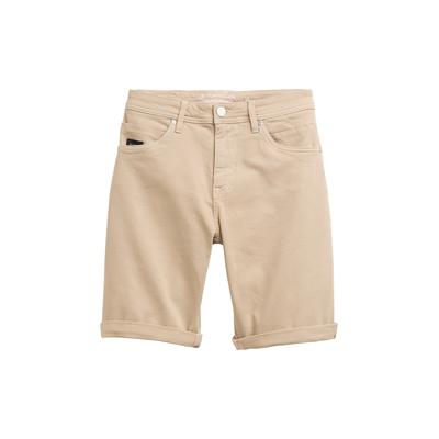 TOM TAILOR Herren TTMORRIS Relaxed Jeans Shorts im Washed Look, braun, Uni, Gr. 28 Image