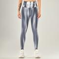Per donna Pantaloni da yoga Leggings da yoga Fascia Elastica Rete Sollevamento glutei Controllo addominale Pilates Allenamento in Palestra Allenamento Pantaloni Tinta a nodi Rosso Blu Reale Blu