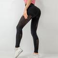 Per donna Pantaloni da yoga Leggings da yoga Rete Fascia Elastica Controllo addominale Sollevamento glutei Yoga Allenamento in Palestra Pilates Pantaloni Nero Rosa Blu Autunno Gli sport Abbigliamento