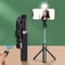 MEUYAG Wireless Selfie stick Tripod With Fill Light Bluetooth Shutter Remote Control Portable Foldable Monopod For Smart Phone