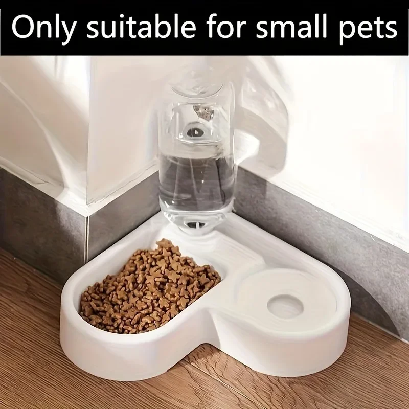 Bol de nourriture pour animaux de compagnie, 1 pièce, mangeoire automatique deux en un pour chat et chien, arrosage automatique, distributeur de nourriture et d'eau pratique