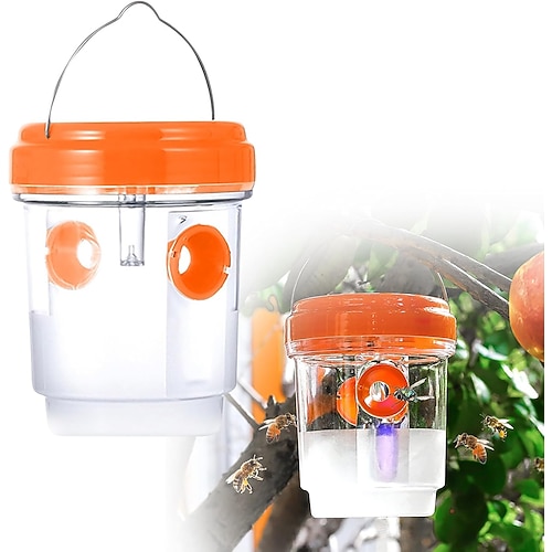Trappole per vespe da appendere all'esterno, trappola solare per api da esterno, trappole per calabroni, acchiappa-vespe da esterno per giardino
