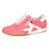 Sneaker WALDLÄUFER "H-PAMELA", Damen, Gr. 4 (37), rosa (lachs, weiß), Veloursleder, Nappaleder, kontrastfarbene Details, sportlich, Schuhe, Halbschuh, Freizeitschuh, Schnürschuh, Komfortweite H (= sehr weit)