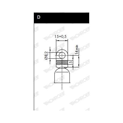 MONROE Gasfeder, Koffer-/Laderaum 113N für SUZUKI 81860A80100 1135-6792 Image
