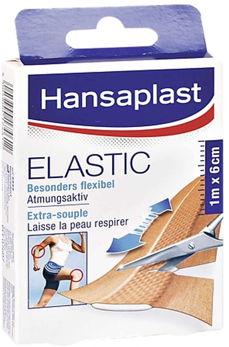 SÖHNGEN Wundpflaster Hansaplast Elastic 1mx6cm Packung mit 10 Stück Image