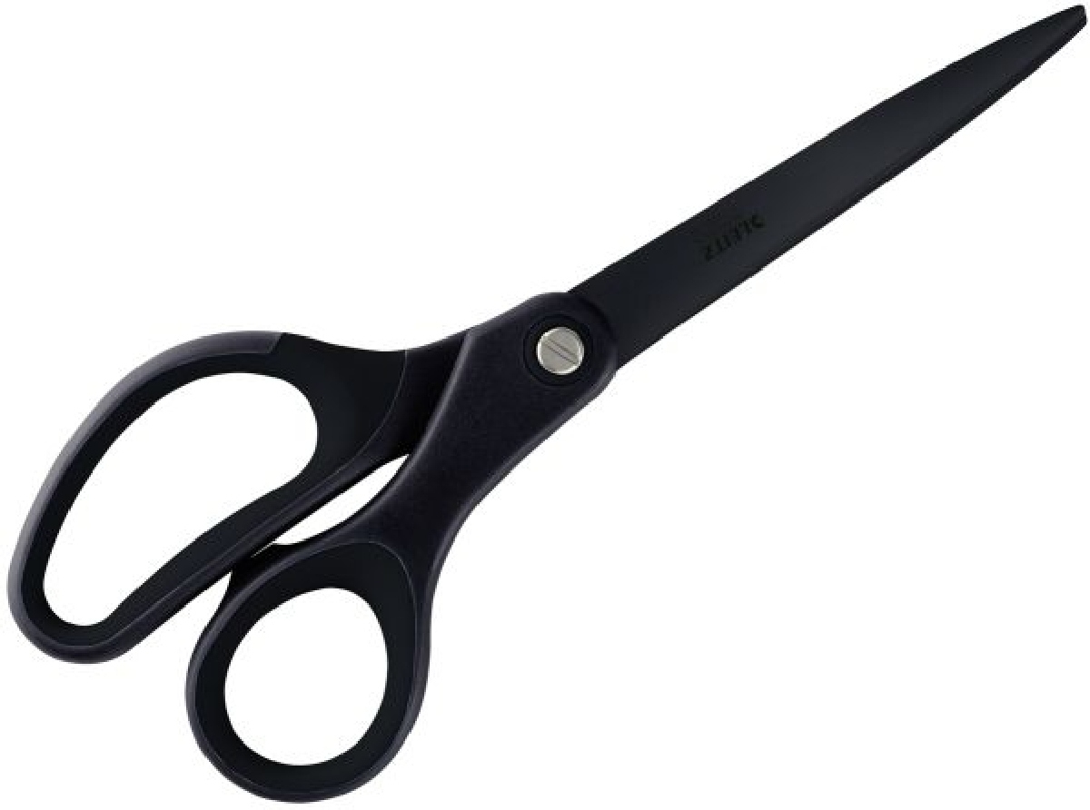 LEITZ Qualitätsschere Titan antihaftbeschichtet 205mm schwarz Packung mit 5 Stück Image