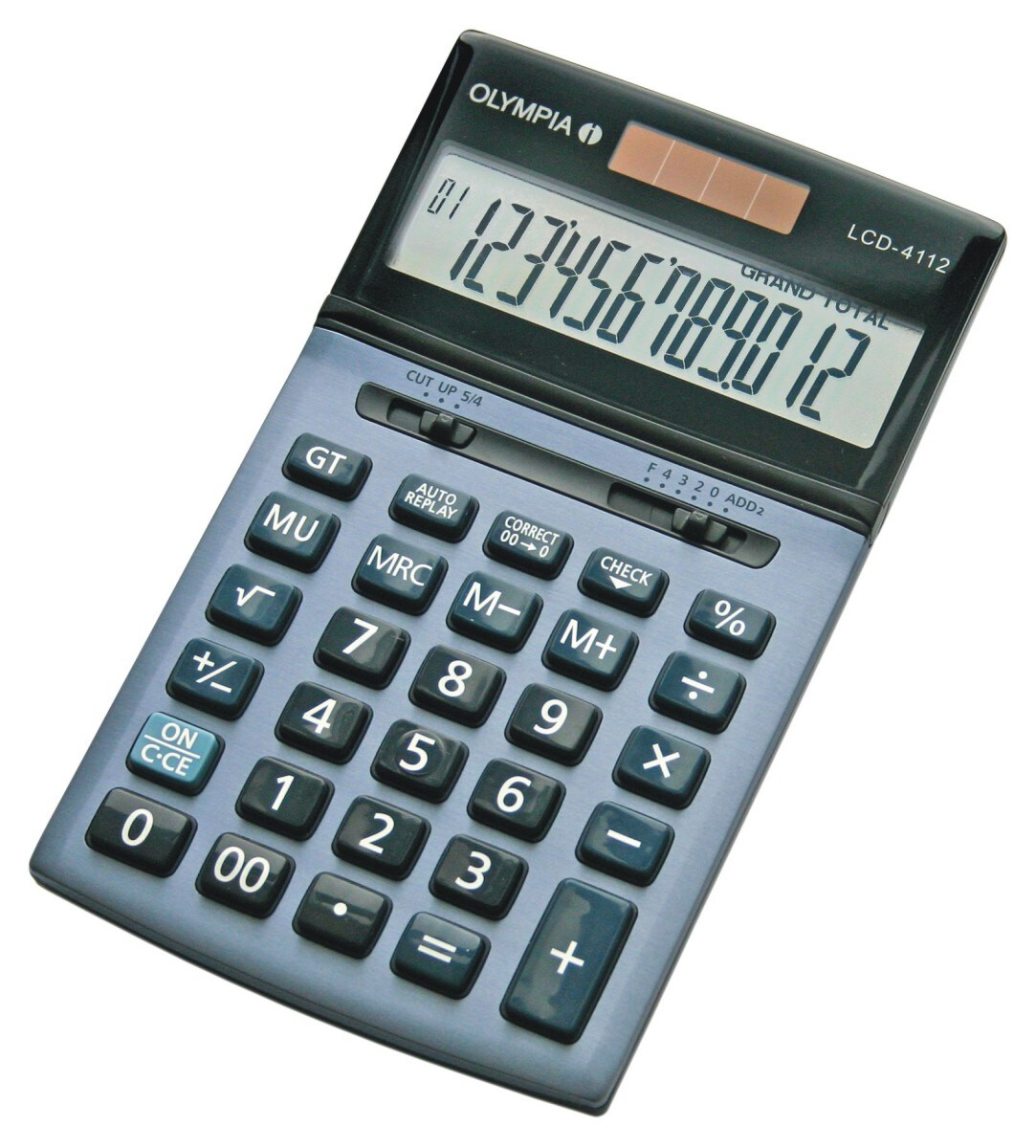 Olympia Tischrechner LCD-4112 Batterie/Solar-Betrieb blau Packung mit 20 Stück Image