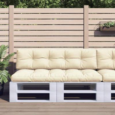 TEMU Outdoor Seat Cushion, Pallet Cushion, 2pcs, Cream Fabric | Uv Protection Image