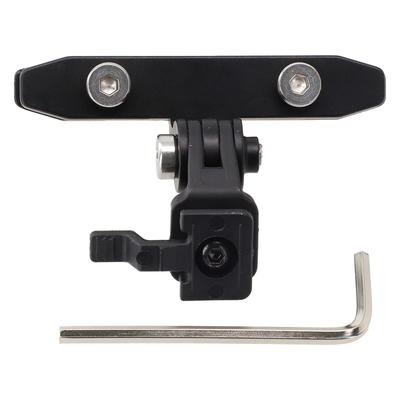 TEMU 1pc Aluminum Alloy Bike Light Mount, Shock-absorbing Headlight Holder For Cycling Safety Image