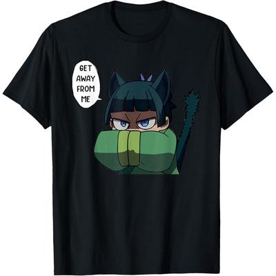 TEMU Cute Anime Funny Apothecary Anime Diaries T-shirt, 100% Cotton, 190g Fabric Weight, Casual Holiday T-shirts For Men And Women Are For , S-xxxl, Black Image