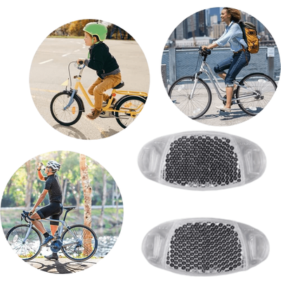 TEMU White Reflective Sheet Bicycle Warning Reflector, Bicycle Spoke Reflector, White Bicycle Reflector, Bicycle Reflective Light, Suitable For Road Bikes, Mountain Bikes Image