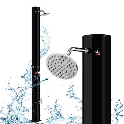 TEMU Solar Shower 35 Liter Solar Garden Shower System With 180° Rotatable Shower Head And Foot Shower Outdoor Shower Column Water Temperature Up To 60℃ For Garden Camping Swimming Pools Image