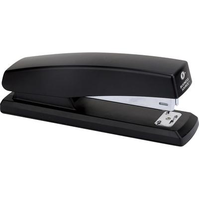 Business Source 65648 Desktop Stapler, 3-1/2 Throat, Standard Staples, Black