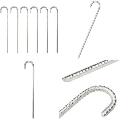 Vidaxl - Zeltheringe 6 Stk. 37 cm Ø10 mm Verzinkter Stahl - Campingausrüstung - Zeltheringe - Zelt Image