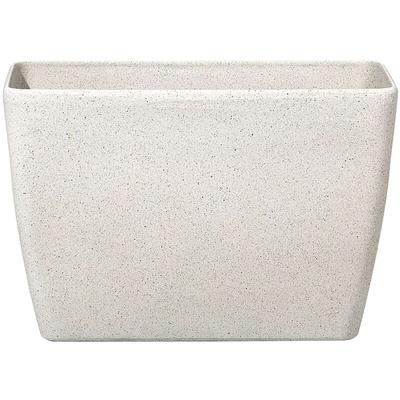 Beliani - Blumentopf Beige 60 x 27 x 41 cm aus Steingemisch für den Innen- und Aussenbereich Image