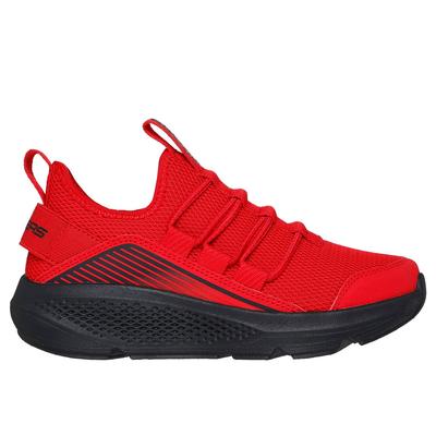 Skechers Boy's GO RUN Elevate Sneaker | Size 6.5 | Red/Black | Textile/Synthetic | Machine Washable