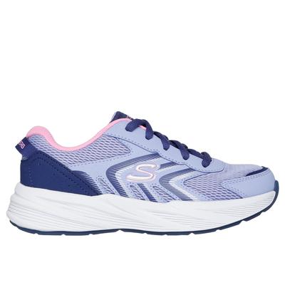 Skechers Girl's Microspec Tread - Extraordinary Ease Sneaker | Size 12.5 | Periwinkle | Synthetic/Textile