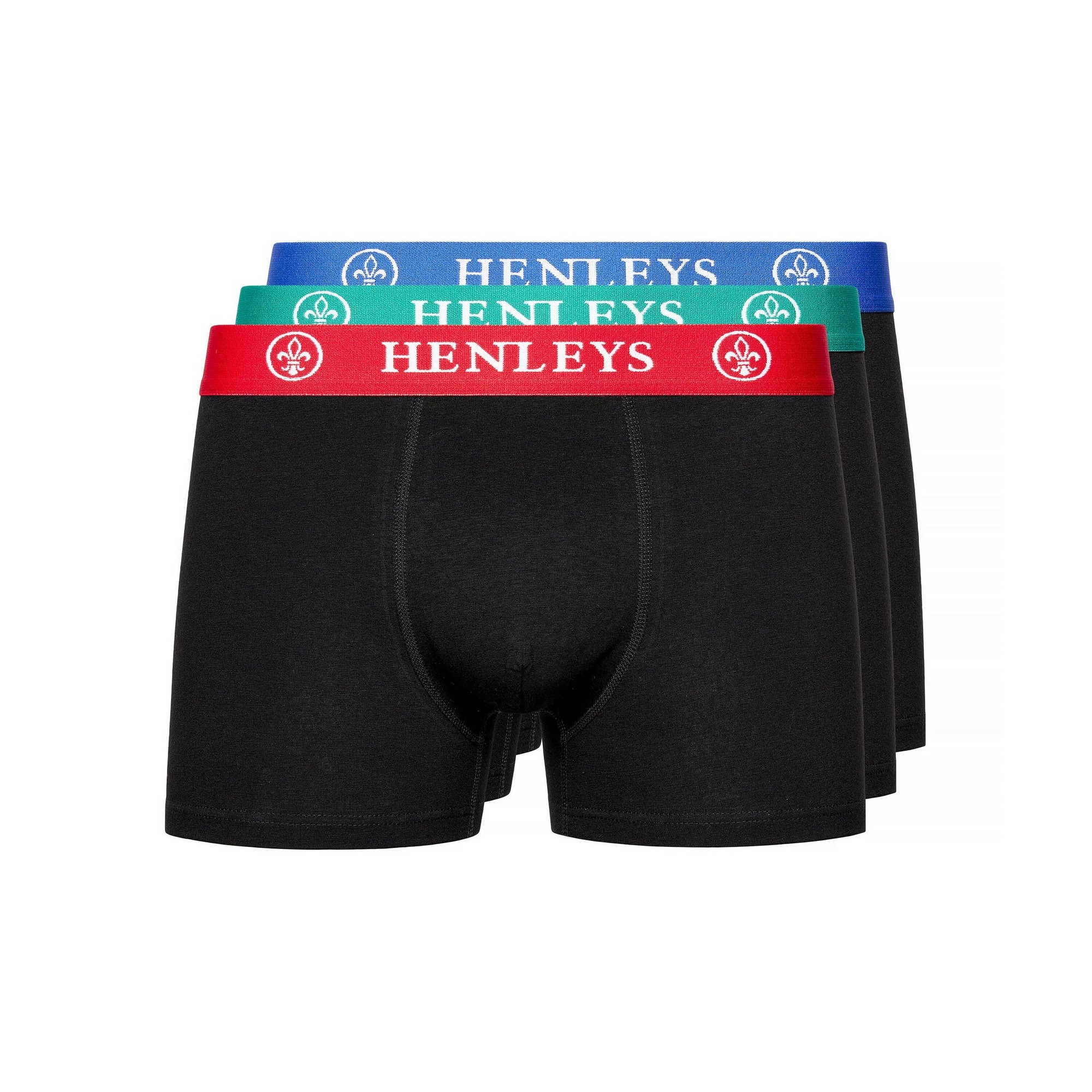 Henleys Mens Primas Boxer Shorts (pack of 3) (black) - Size Small | Henleys Sale | Discount Designer Brands
