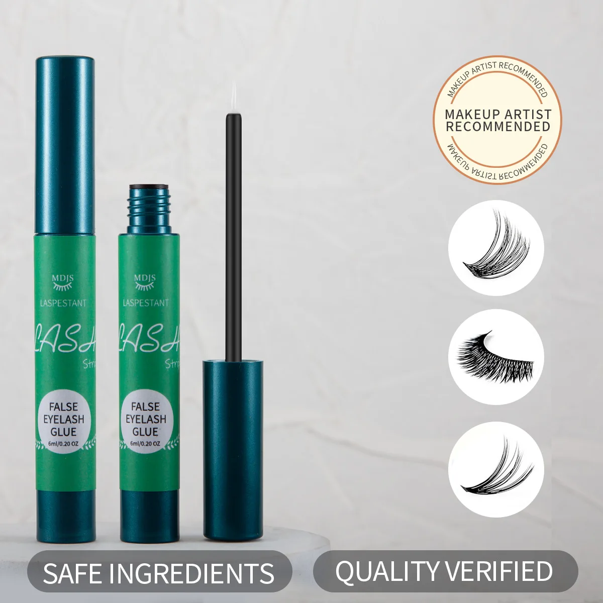 Falscher Wimpernkleber ist nicht leicht allergisch, authentisch, mit offenen Augen verpflanzen, super klebrig, langlebig, nicht würzig, keine Reizung Image