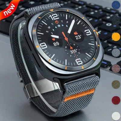 Band for Galaxy watch Ultra 47mm Nylon Loop Strap Bracelet correa For Samsung Galaxy watch ultra